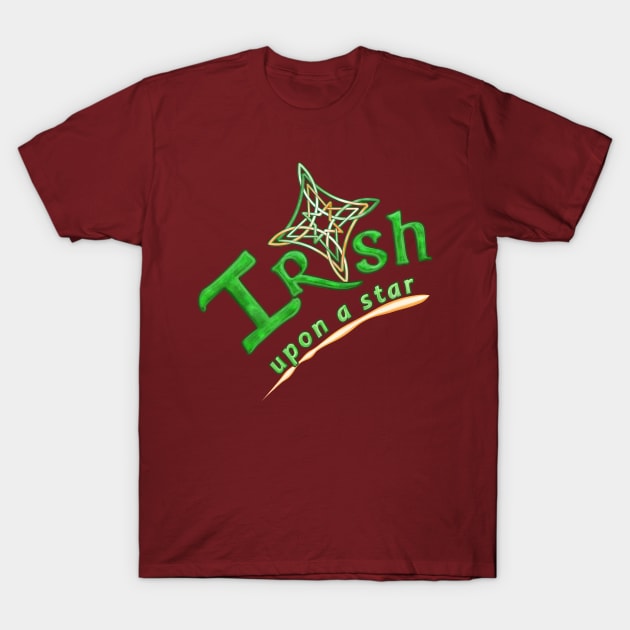 Irish Upon a Star Celtic Knot Gaelic Pride T-Shirt by GulfGal